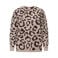 ONLY CARMAKOMA Plus Size aansluitende gebreide trui met dierenprint - beige