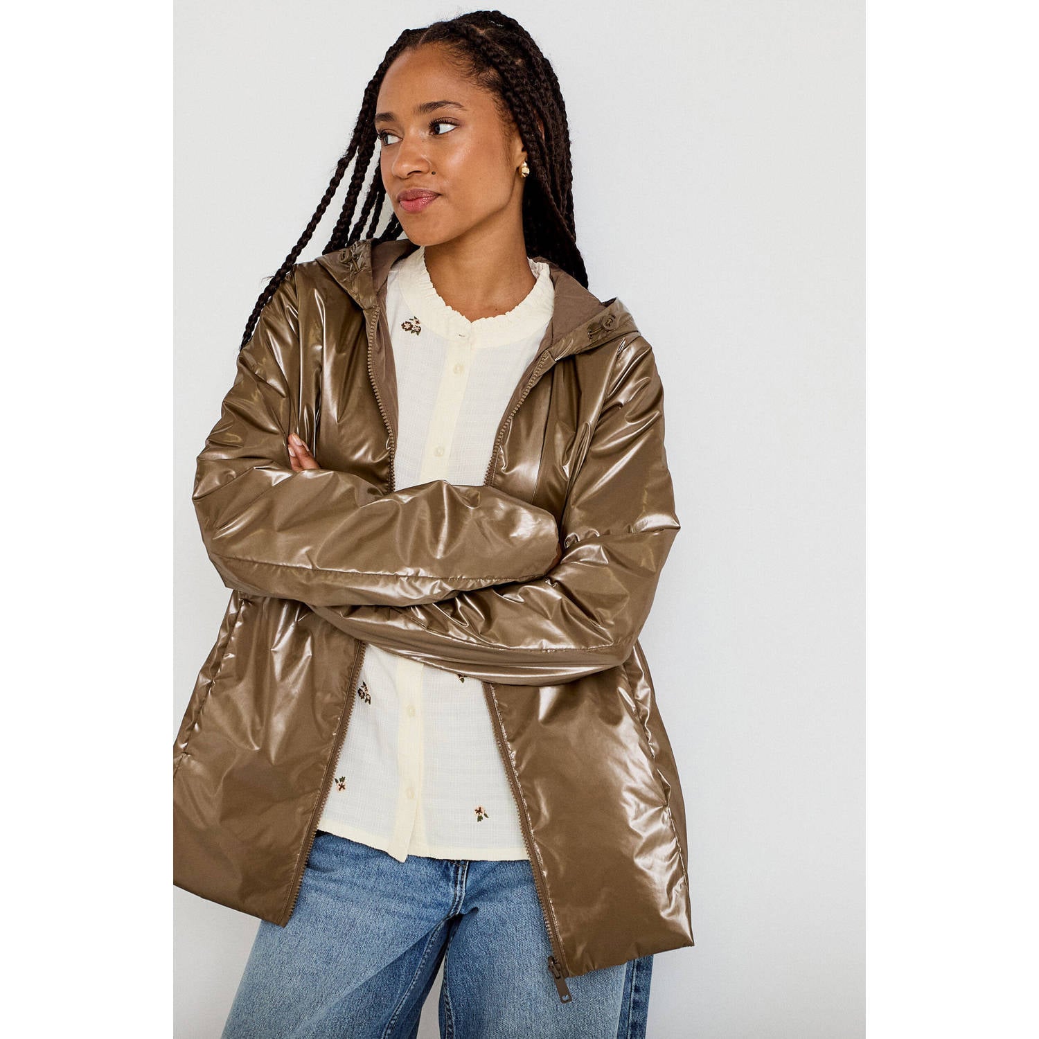 Cache parka taupe