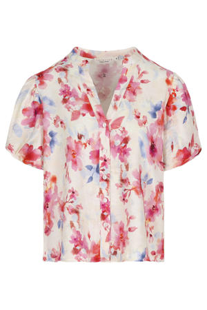 gebloemde blouse - meerkleurig