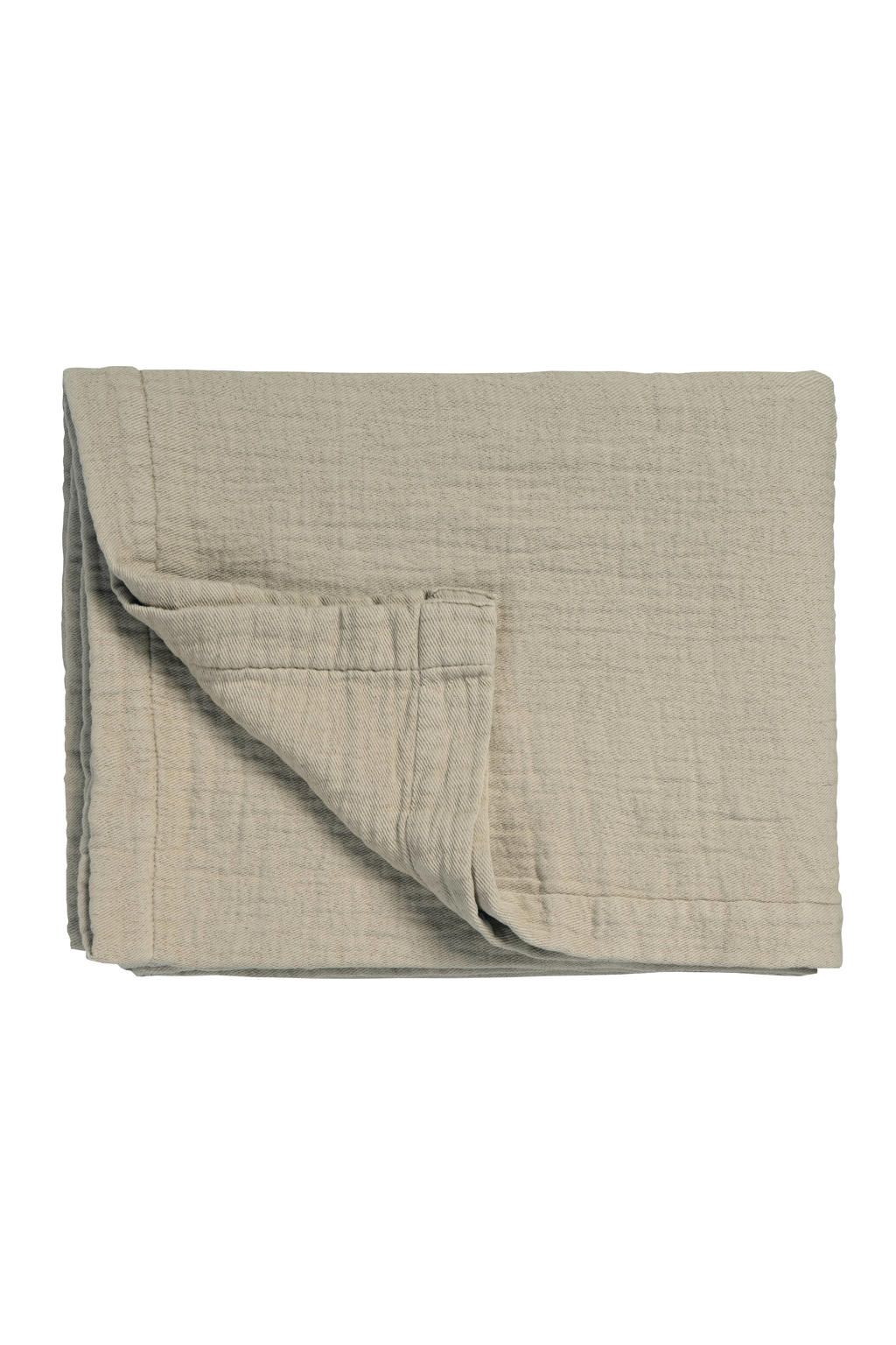 Vandyck PURE 68 G.DYED katoenen plaid 160x260 cm - beige