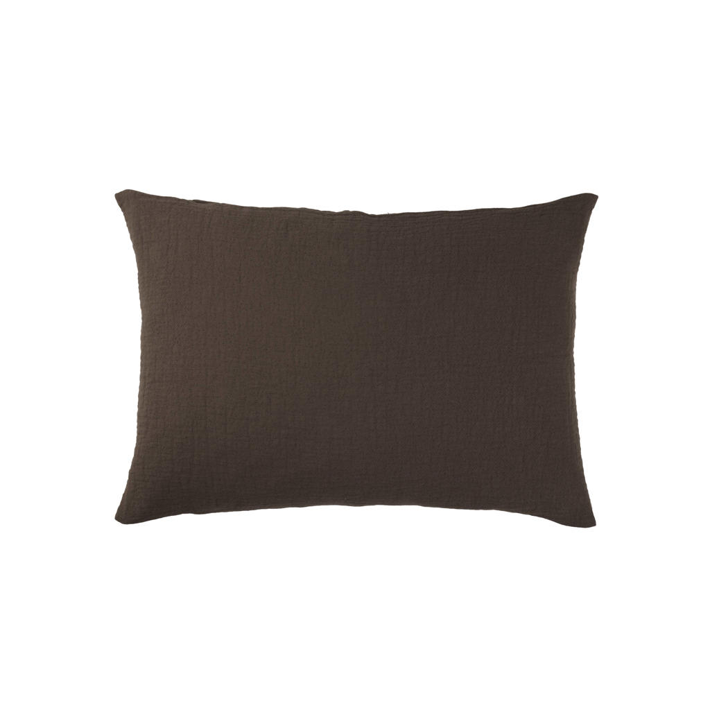 Vandyck katoenen kussensloop 40x55 cm - bruin