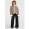 O'Neill katoenen geruite teddy tussenjas - beige