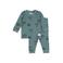 Feetje pyjama met print - petrol