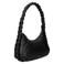 BURKELY leren schoudertas Braidy zwart
