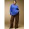 ONLY CARMAKOMA Plus Size regular fit gebreide trui met wol - blauw