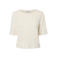 PIECES Curve Plus Size top met pailletten - ecru