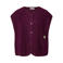 PIECES Curve Plus Size gilet - donkerrood
