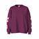 PIECES Curve Plus Size oversized sweater met tekst - paars/roze