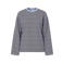 PIECES Curve Plus Size gestreepte top - blauw/bruin