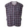 PIECES geruite teddy gilet - paars