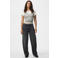 PIECES PCGRACE MW BARREL ANK JEAN barrel jeans - grijs