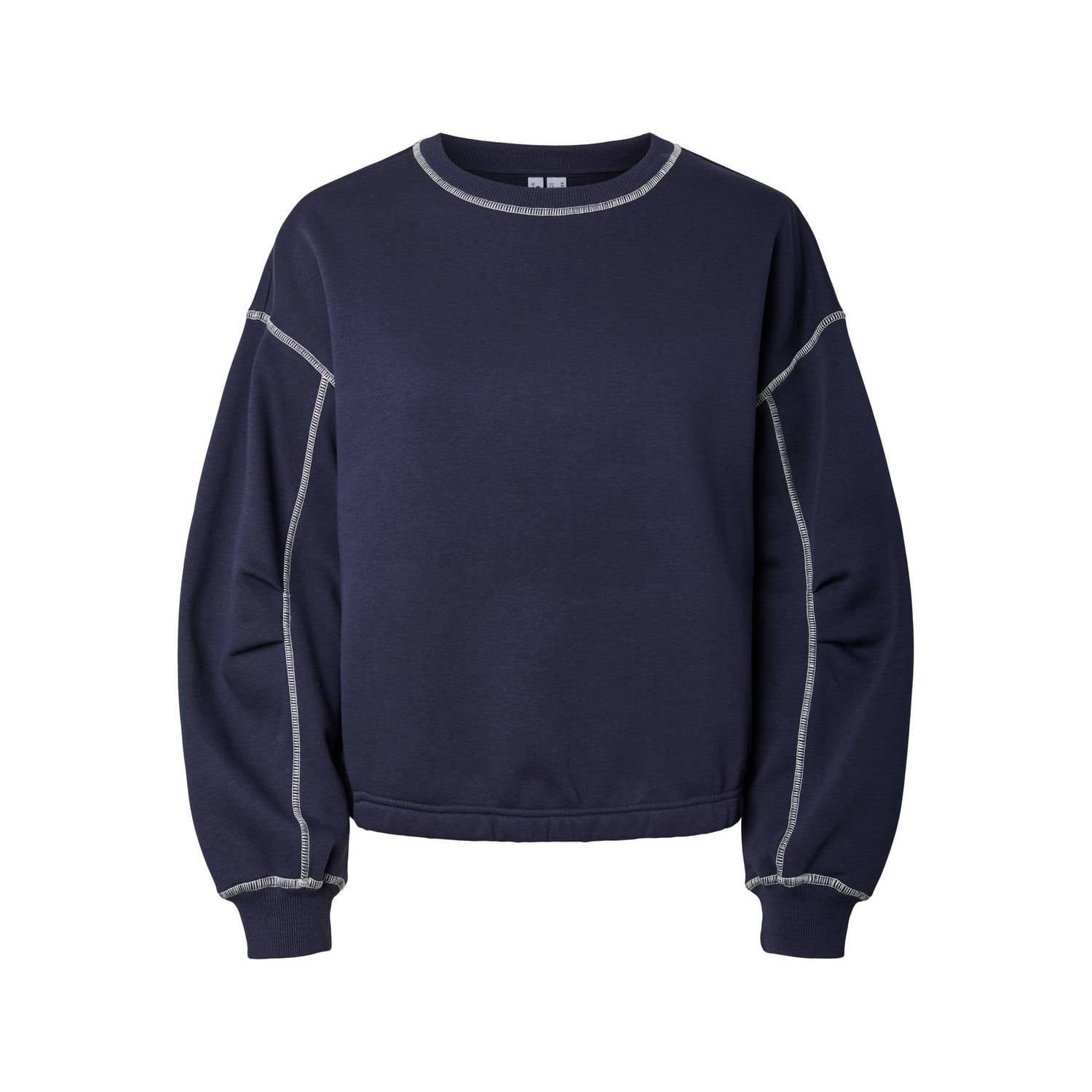 PIECES pullover donkerblauw