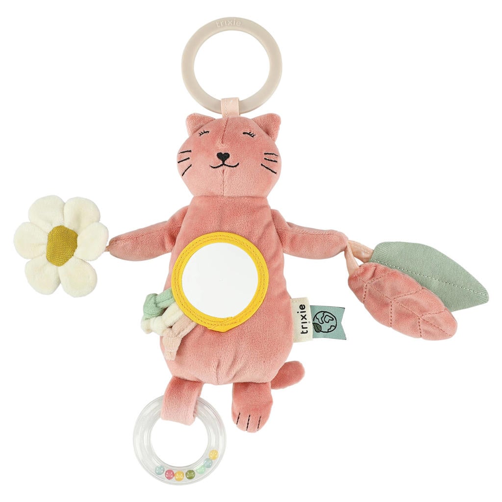 Trixie hangend activiteitenspeeltje Mrs. Cat - roze