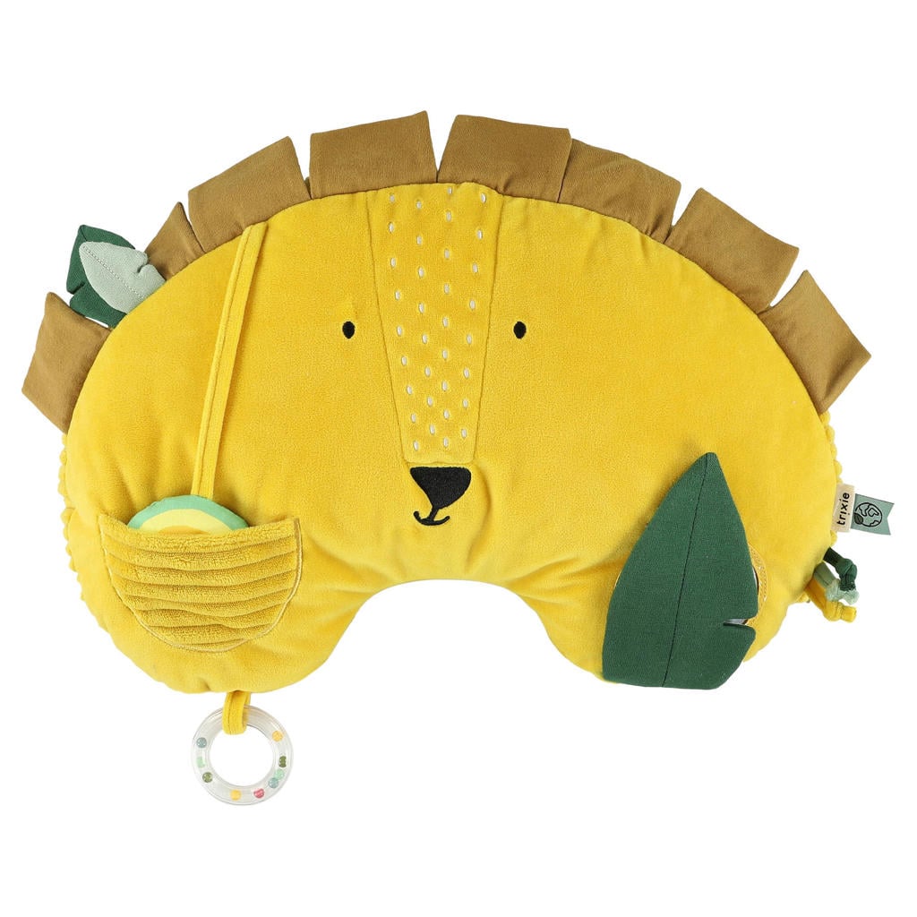 Trixie tummy time kussen Mr. Lion - roze