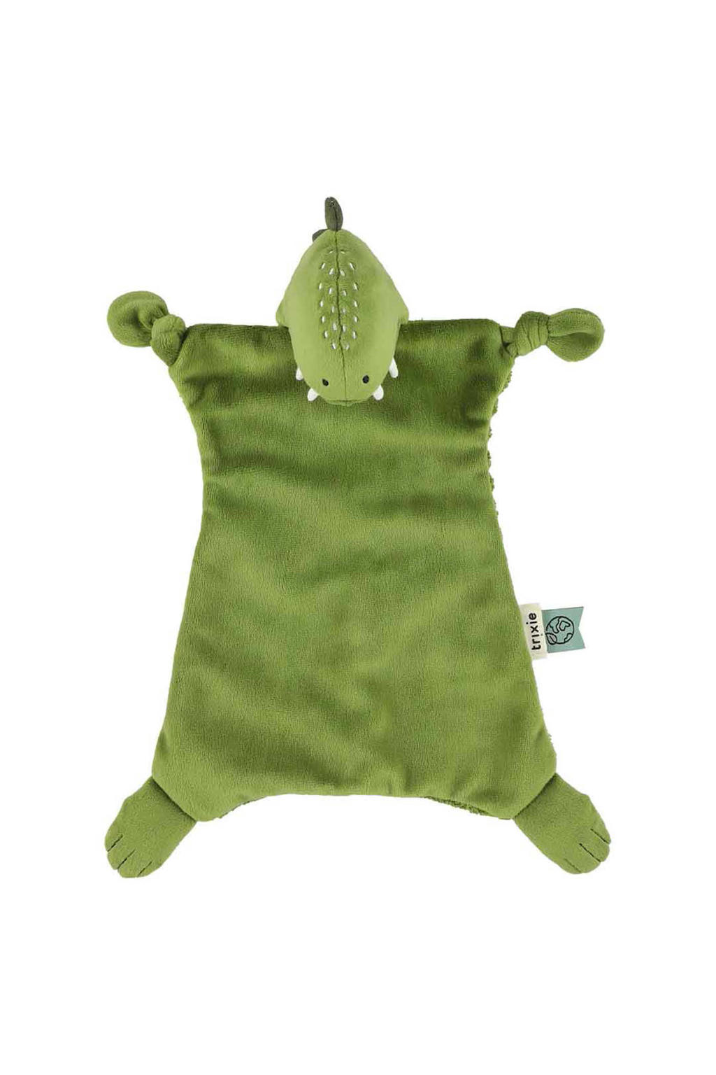 Trixie knuffeldoekje Mr. Dino - groen