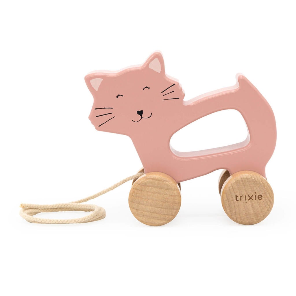 Trixie trekspeeltje Mrs. Cat - roze