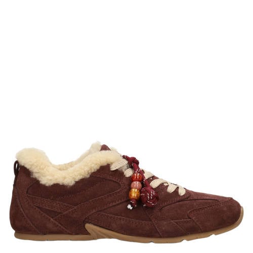 Poelman Jenn suède sneakers bordeaux