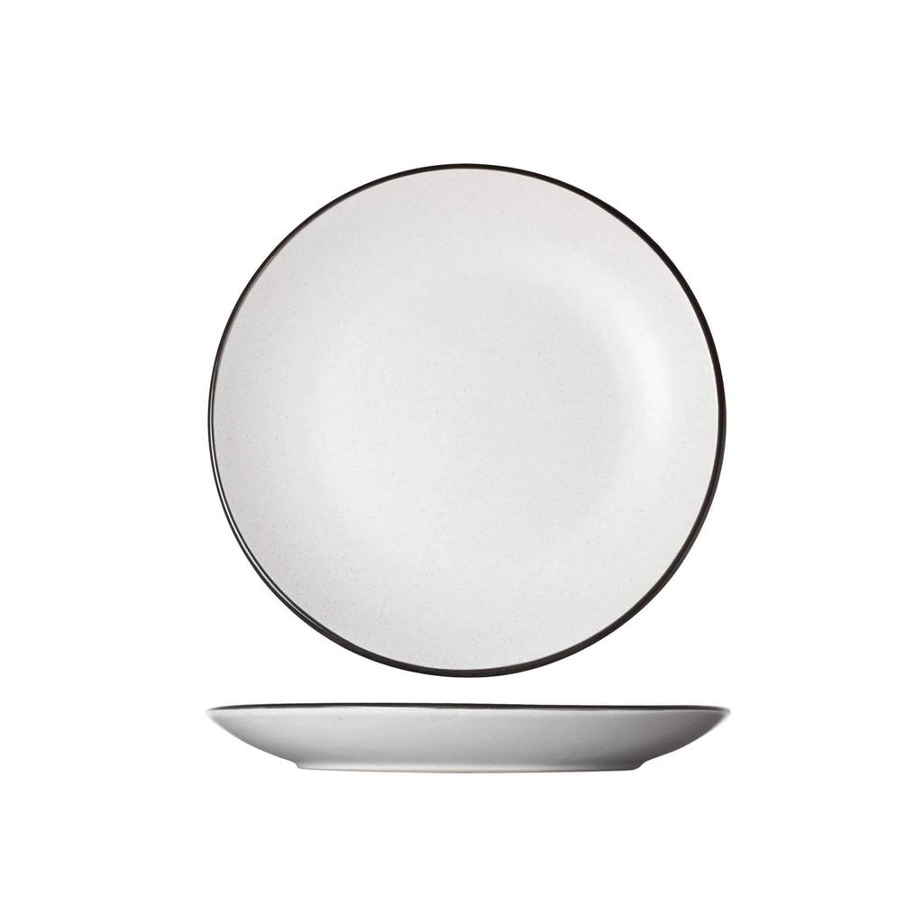 Cosy & Trendy Ontbijtborden - Dessertborden - Speckle Wit ø 19.5 cm - 6 stuks