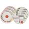 Cookinglife Pizzaborden Italia Porselein ø 30 cm - 6 stuks