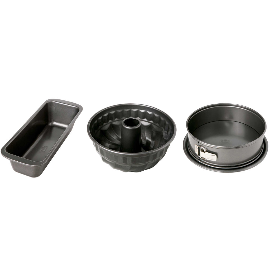 Birkmann Birkmann Bakvorm set Easy Baking - 3 delig - Springvorm, Tulbandvorm & Cakevorm