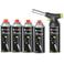 Hendi BBQ Aansteker / Creme Brulee Brander / Koksbrander - met gasbus + Extra Butaan Gas Navullingen - 4 Stuks
