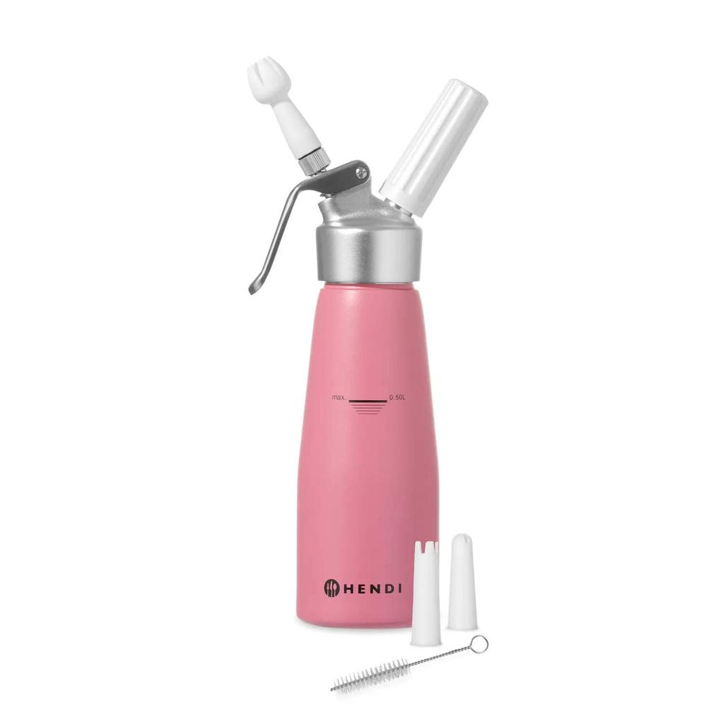 Hendi Slagroomspuit Pastel Roze - 500 ml