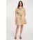 Morgan blousejurk met ceintuur - beige
