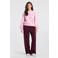 America Today oversized trui met tekst - roze