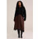 WE Fashion Curve midi rok Plus Size - bruin