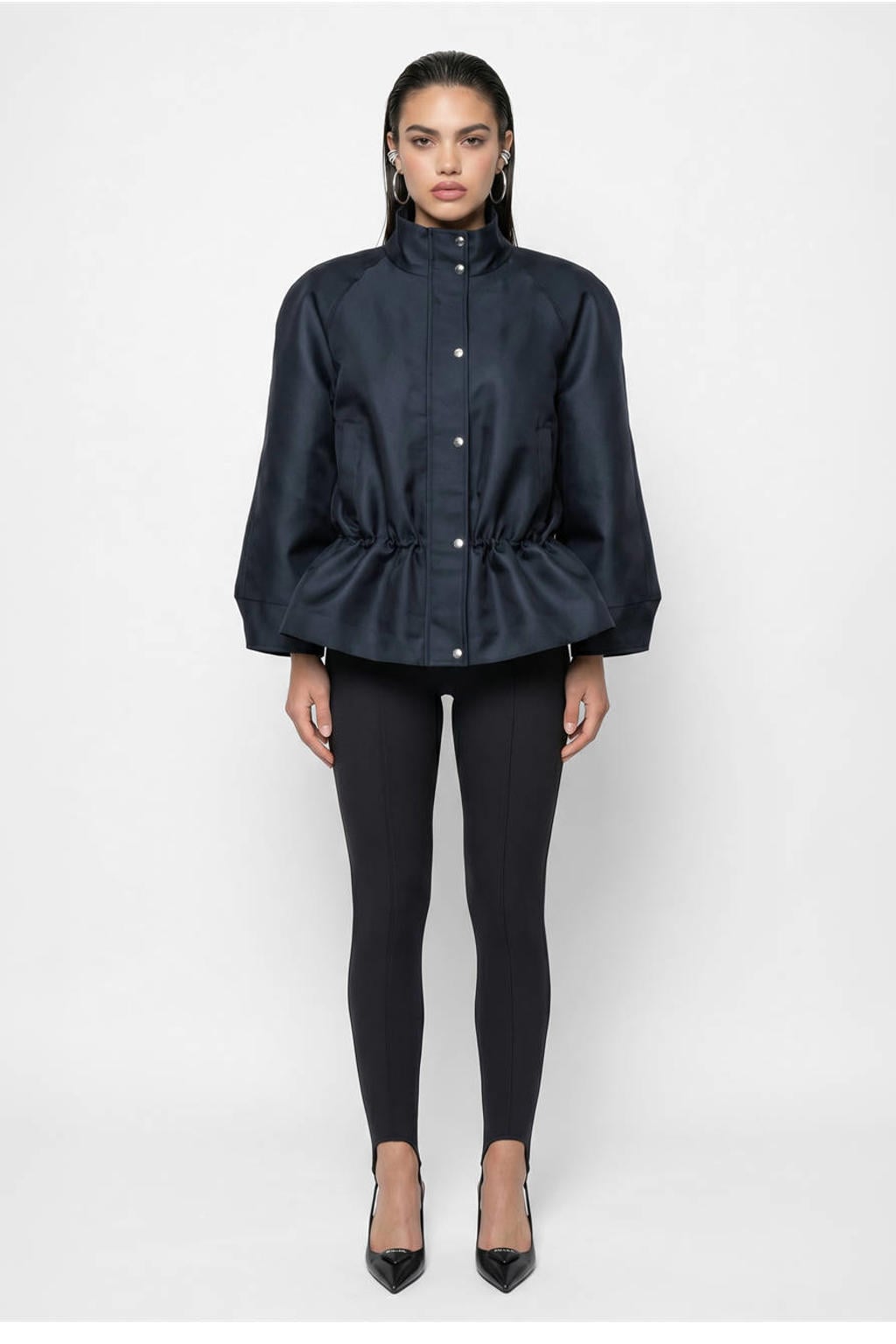 Shoeby Studio satijnen jasje - zwart