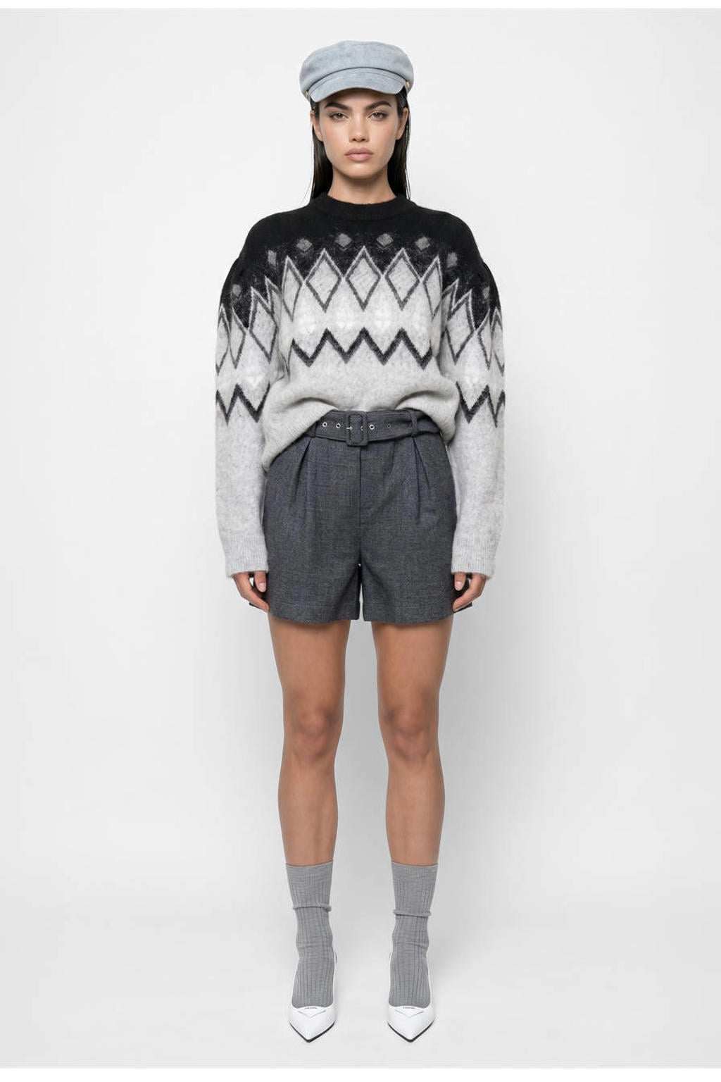 Shoeby Studio gebreide trui- lichtblauw