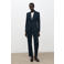 Mango straight leg broek - blauw