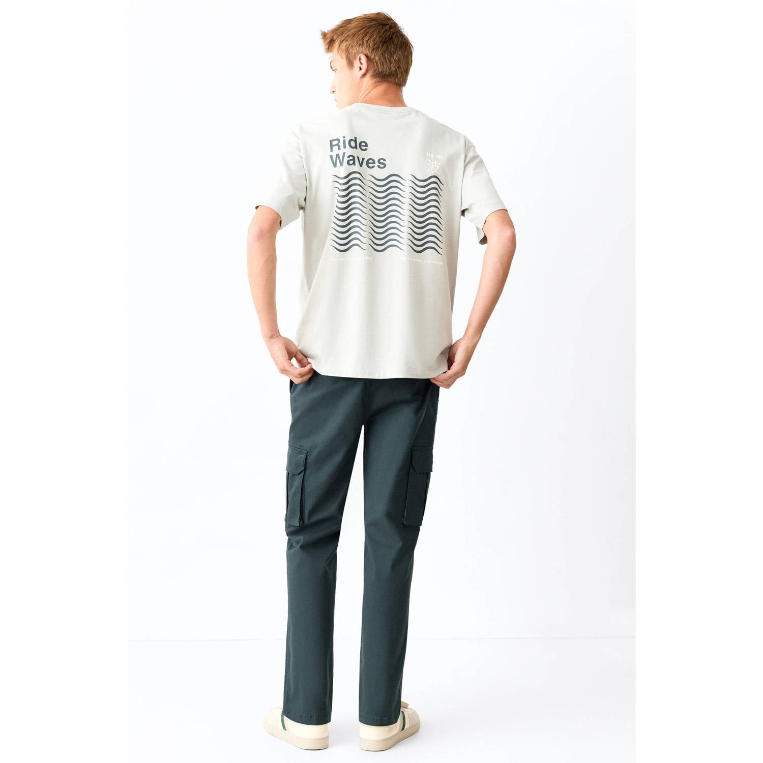 MANGO TEEN cargobroek donkerblauw