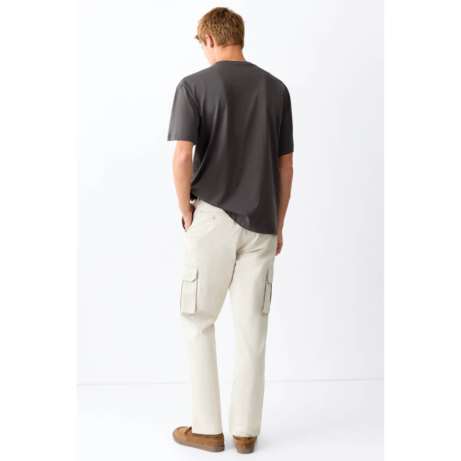 MANGO TEEN cargobroek ecru