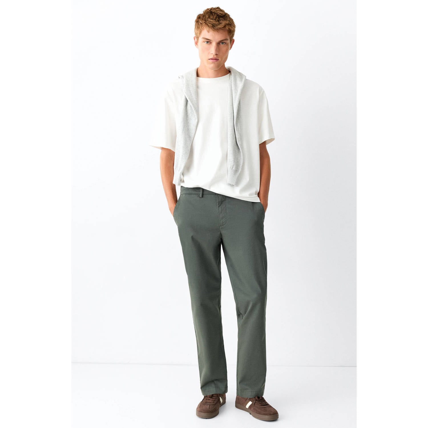 MANGO TEEN chino groen