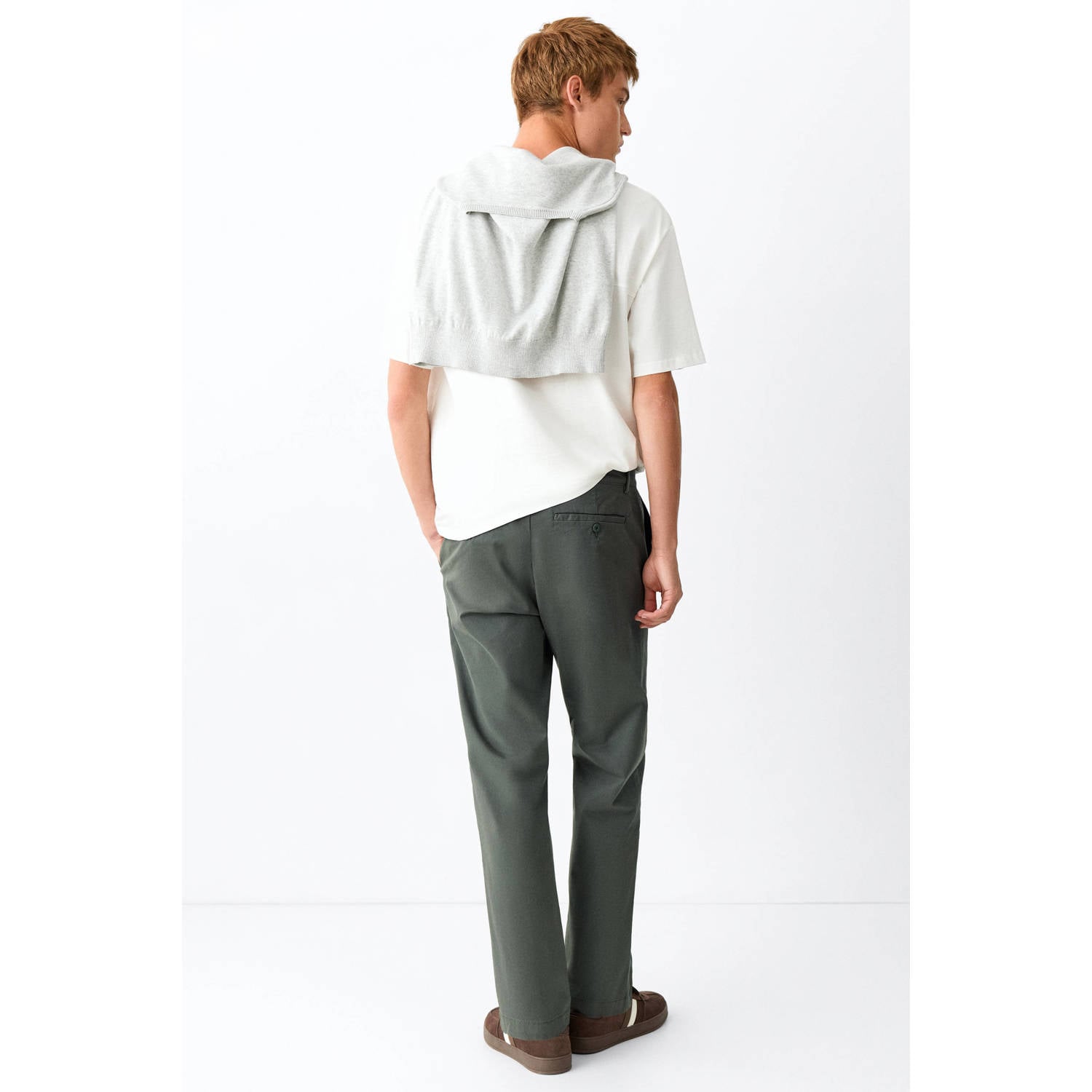 MANGO TEEN chino groen