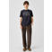 QS regular fit corduroy casual broek - bruin