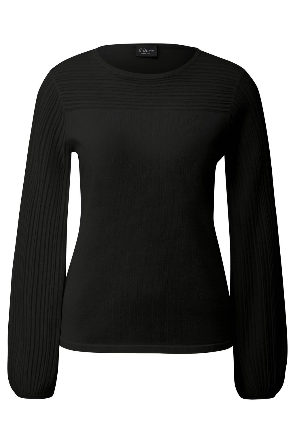 s.Oliver BLACK LABEL gebreide trui - zwart