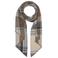 s.Oliver geruite sjaal bruin/beige