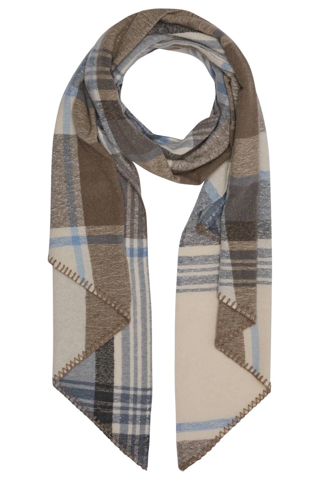 s.Oliver geruite sjaal bruin/beige