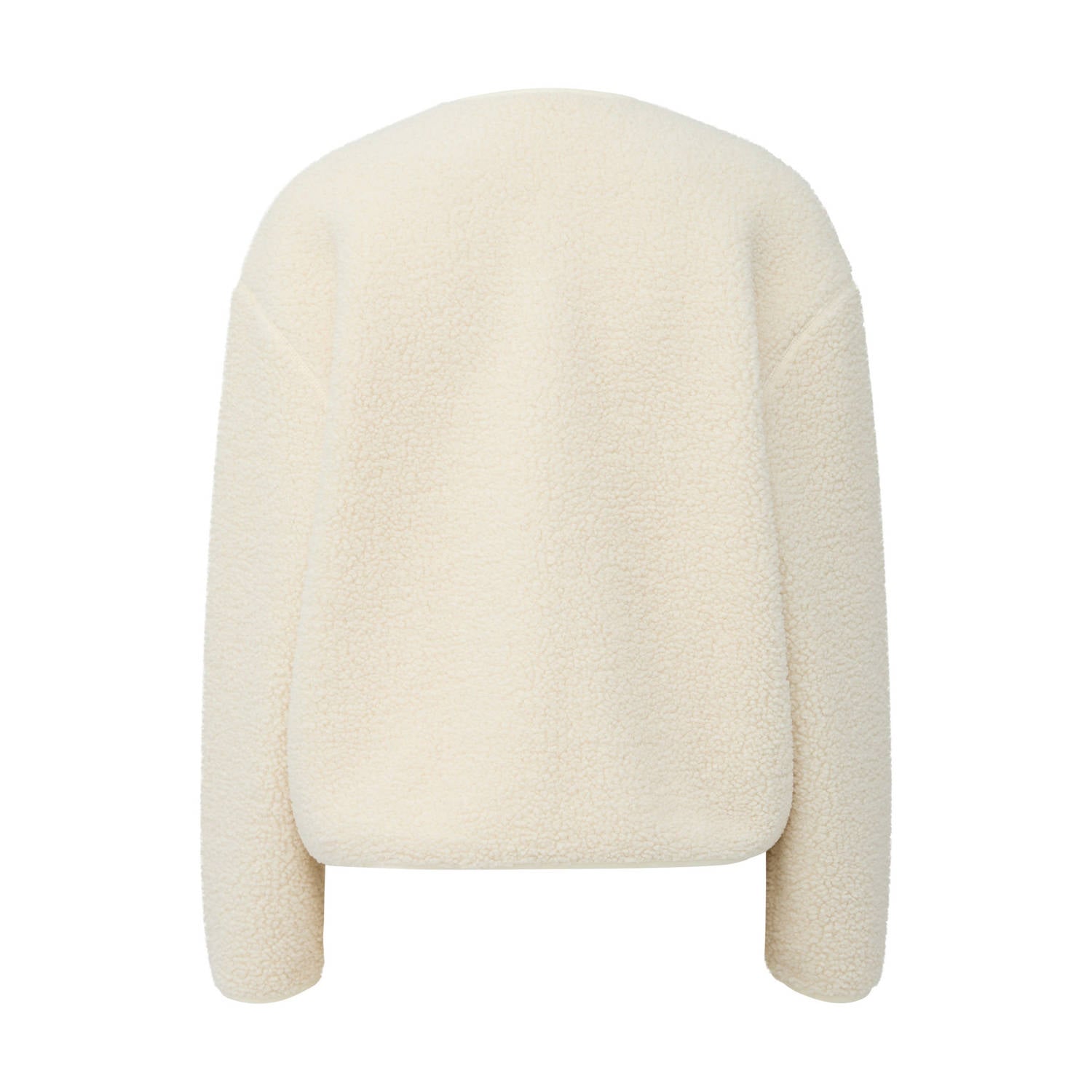 s.Oliver teddy gebreid vest ecru
