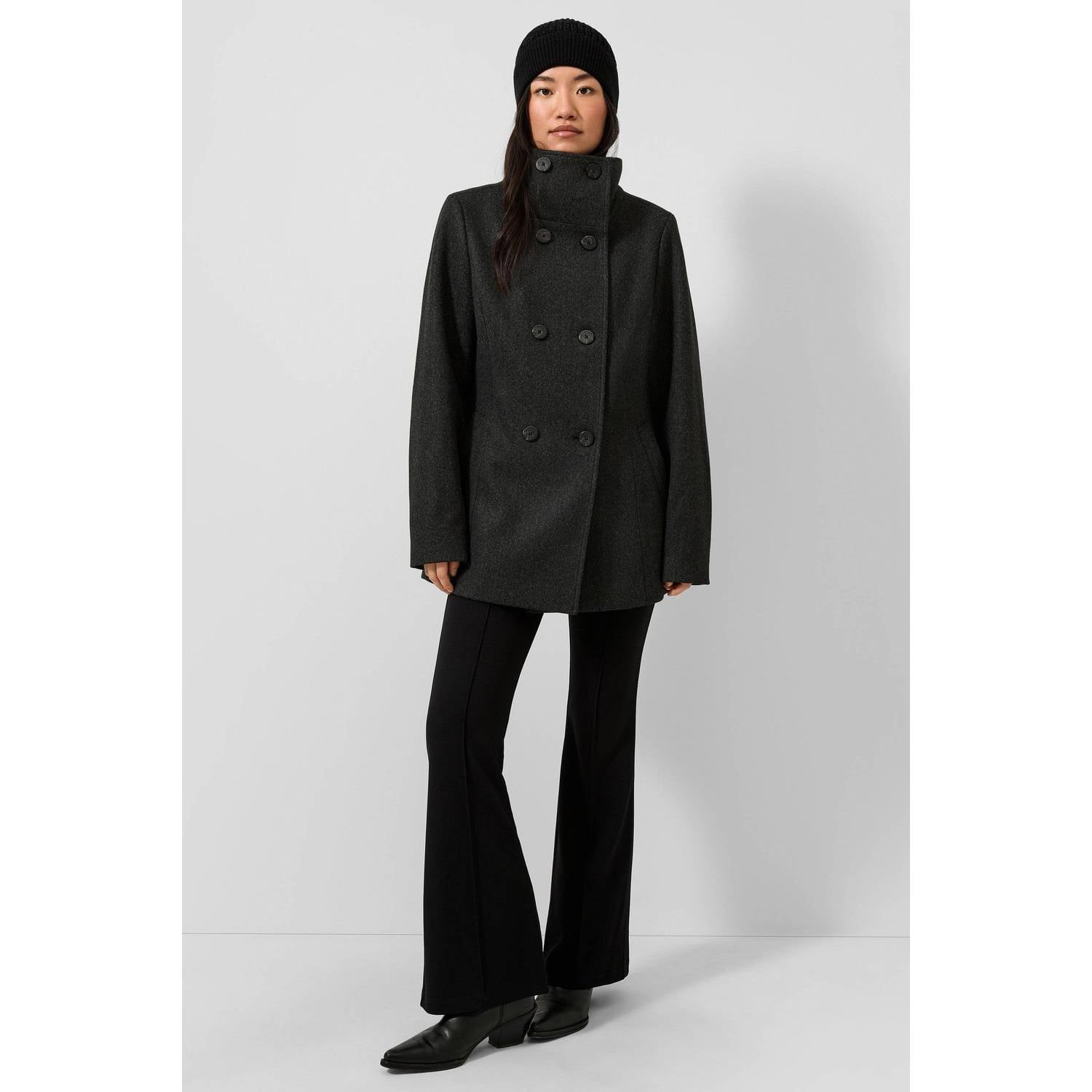 QS winterjas antraciet
