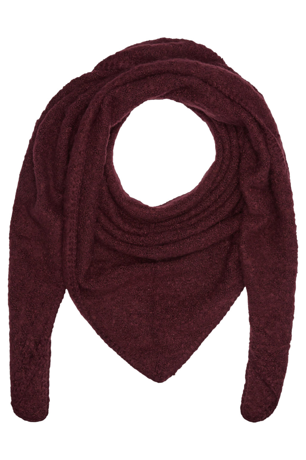 s.Oliver triangle scarf bordeauxrood