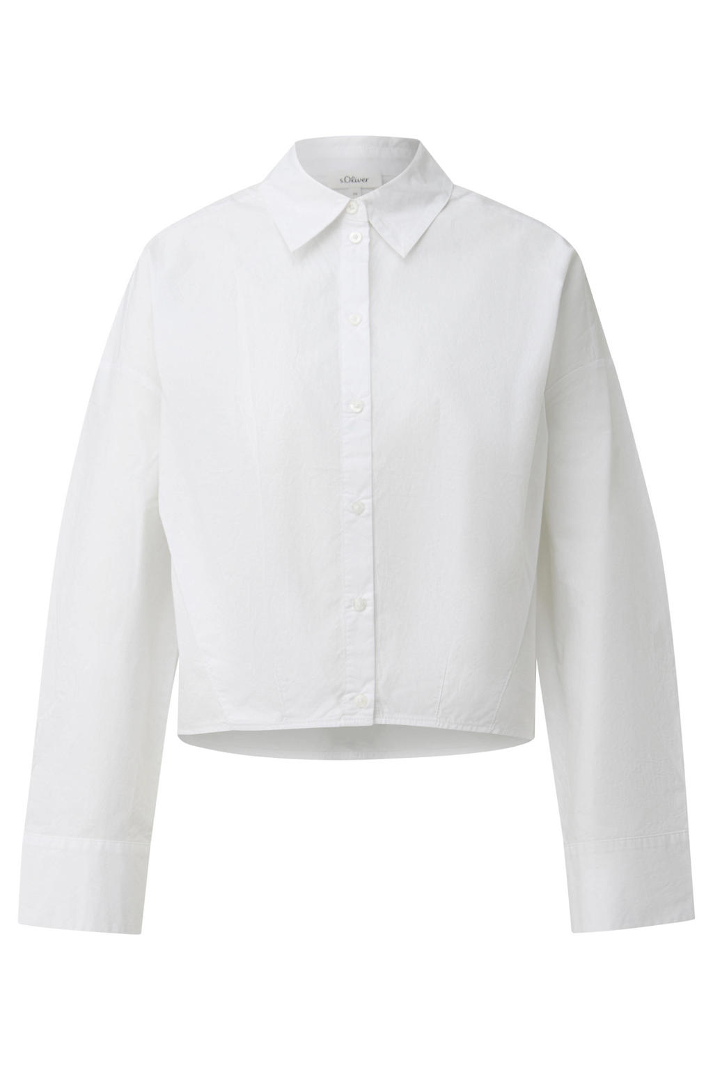 s.Oliver blouse met plooien - wit