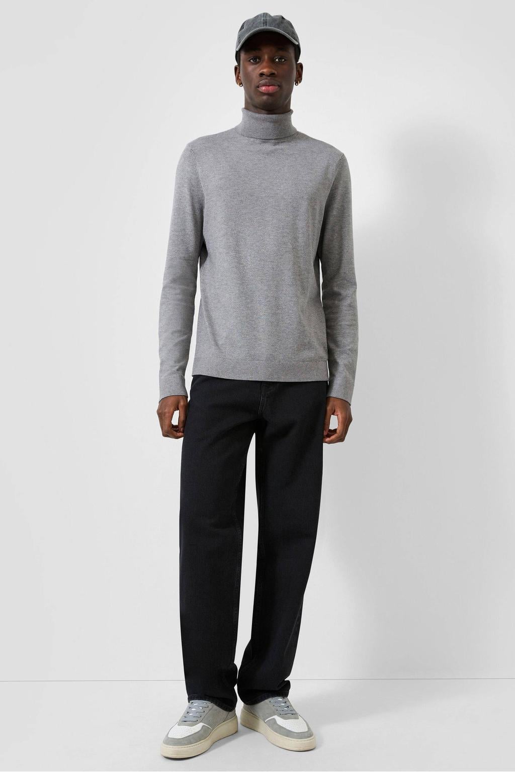 QS slim fit coltrui - grijs