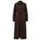 s.Oliver BLACK LABEL blousejurk met ceintuur - donkerbruin