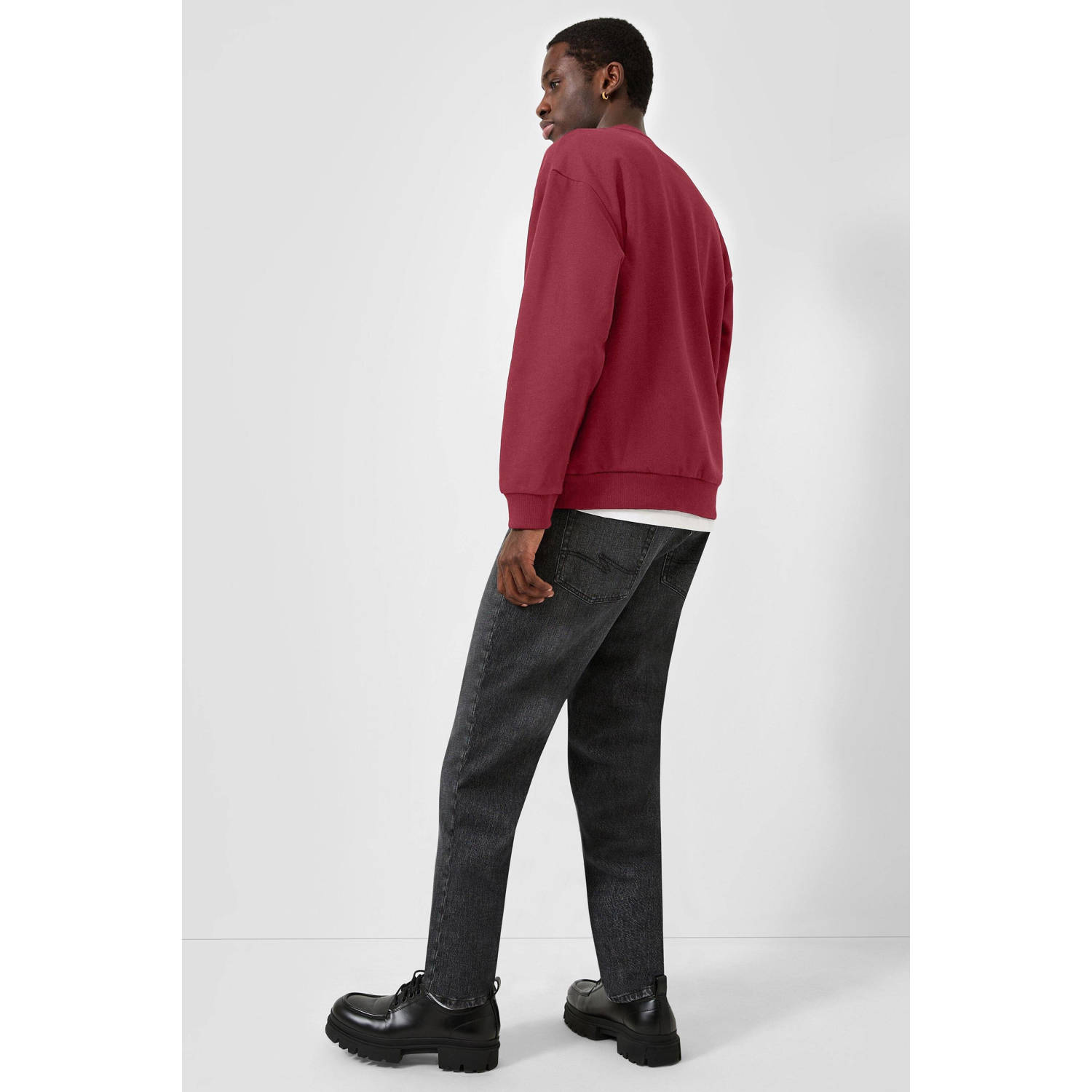 QS regular fit trui rood