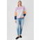 S.Oliver x Heidi Klum sweater met tekst - roze/lichtoranje