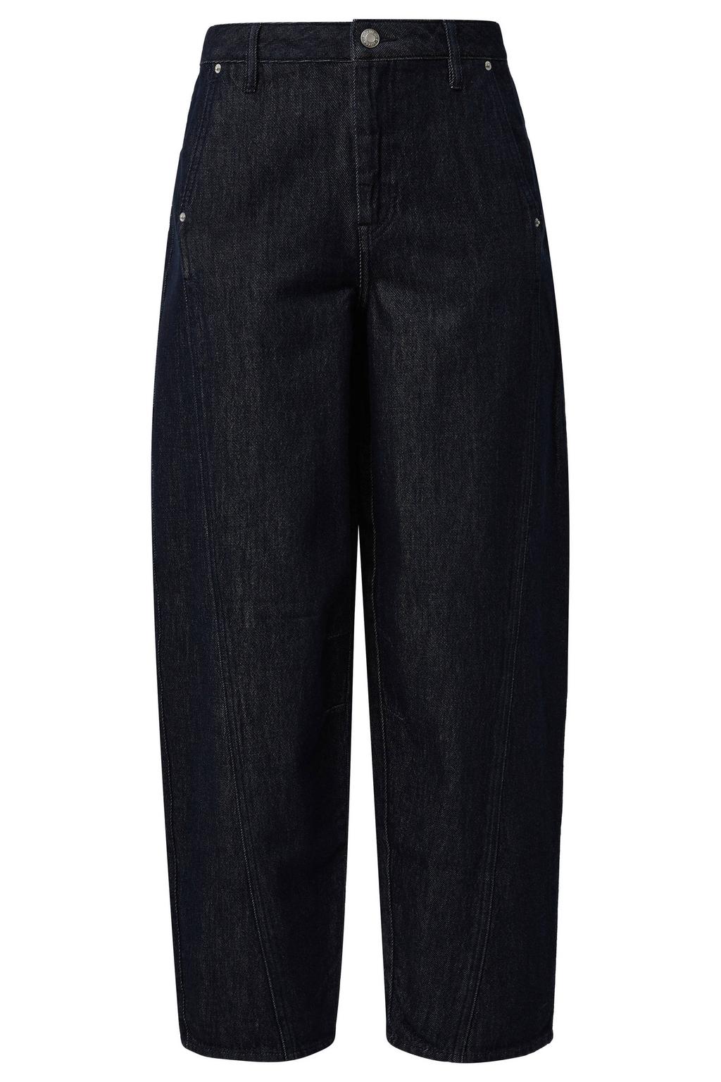 s.Oliver high waist barrel jeans - dark blue