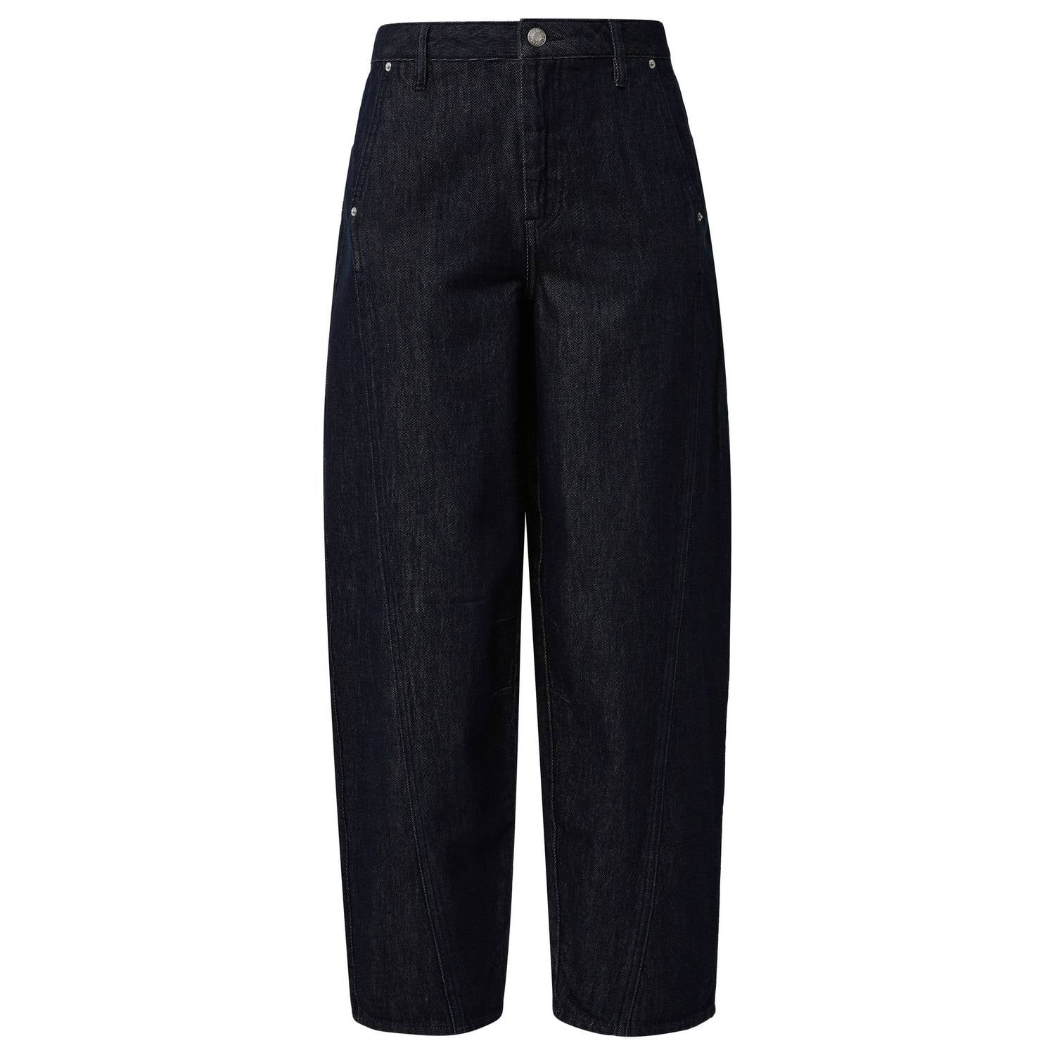 S.Oliver high waist barrel jeans dark blue